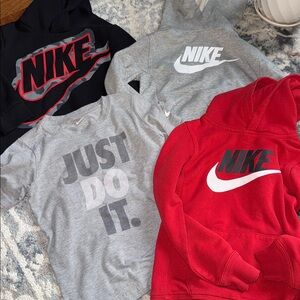 Nike Red, Black, and Gray Apparel Collection